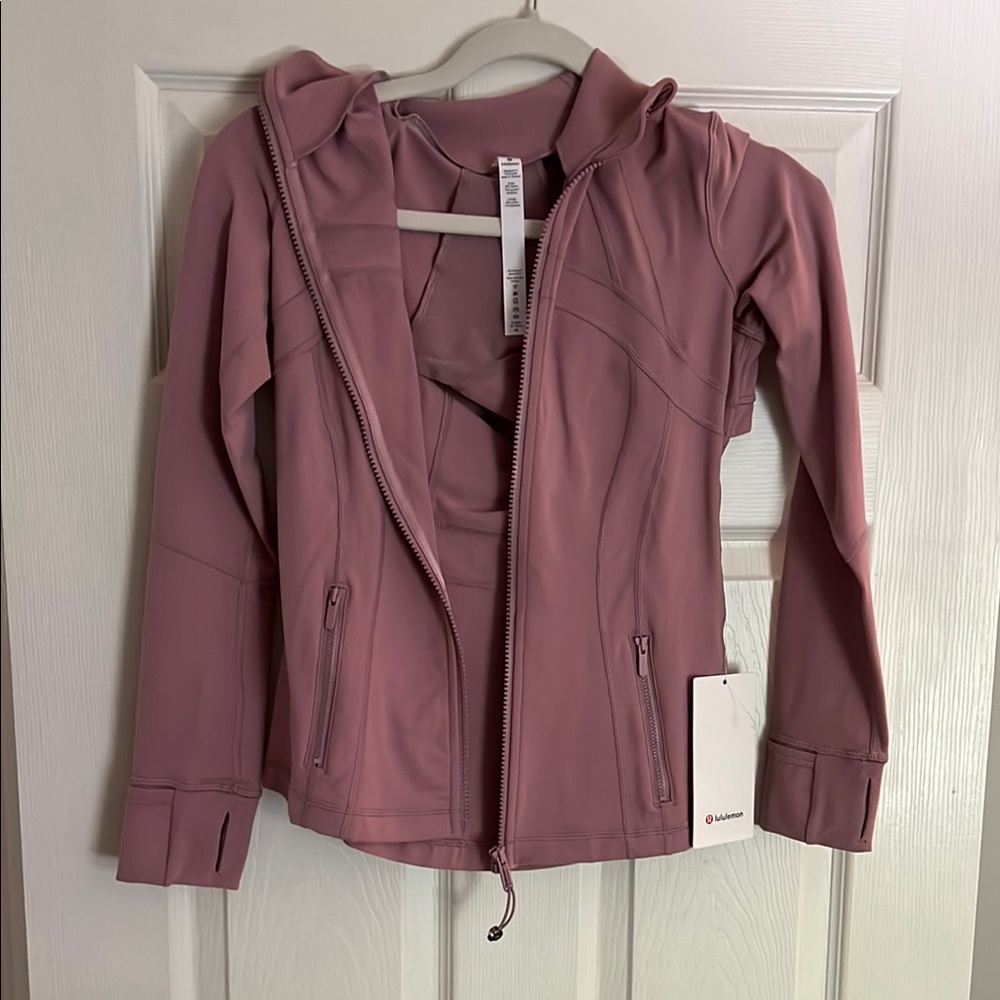 Lululemon Athletica Pink Slim Fit Hooded Jacket